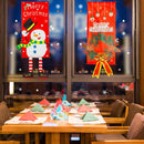 Christmas Hanging Flags Door Curtain Festival Decor Banners (Snowman)