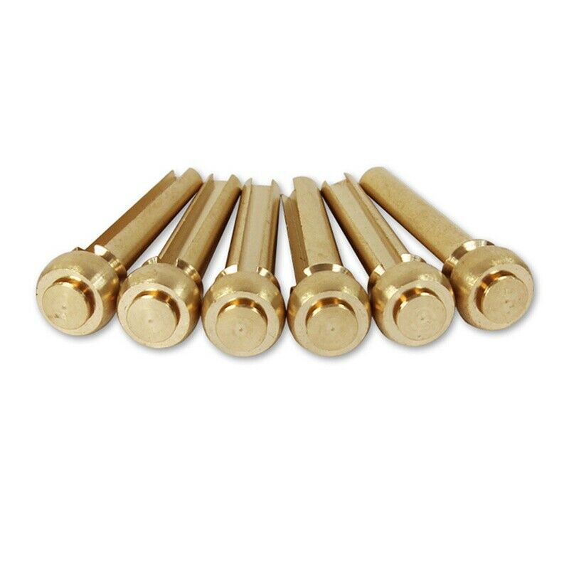 6pcs Pure Copper Acoustic Guitar Bridge Pins String Nail Pins Chord Cone