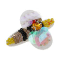 8Pcs Bee Dragonfly Sequins Rhinestones Beads Fabric Appliques Patches Brooch