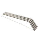5IN1 Stainless Steel Drinking Straws Cocktail Straws with Brush Set