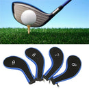 10 Pcs Golf Club Head Cover Number Printed With Zipper Golf Club Accessorie