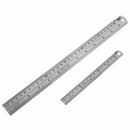 2PCS Stainless Steel Ruler and Metal Rule Kit 30cm 15cm 12inch 6inch Thickening