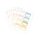 6sheets/Pack self adhesive sticky label writable name stickers Blank label BarM&
