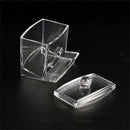 Clear Acrylic Cotton Pad Swab Q-tip Storage Bud Holder Box Makeup Organizer new