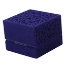 Hollow Engagement Wedding Jewelry Box Holder Display Gift Ring box Blue