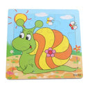 1pc Cartoon Animal IQ Development Puzzles Wooden Kids Early Education