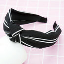 Solid Turban Headband Elastic Hairband Hair Accessories For Girls No Slip S