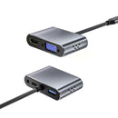 USB Type-C Hub Dock USB 3.0 VGA Adapter PD Charge Splitter for Macbook Pro