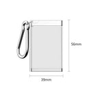 Ash Tray with Lid Key Chain Carabiner Outdoor Mini Portable Ashtray Pocket Size