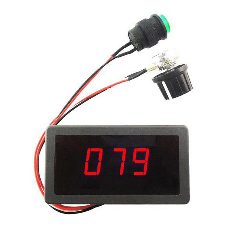 Digital Display Led 6V 12V 24V PWM DC Motor Controller Variable Speed RegulS Ew