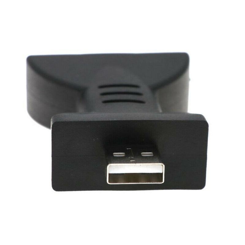 USB Male 3 RCA Female Audio Video Adapter AV Converter Cable Cord Black