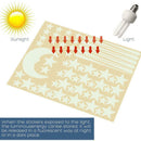 3 Set Glow In The Dark Wall Stickers Space Stars and Planets Luminous Removable
