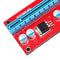 USB 3.0 164P PCI-E Express 1x to 16x Extender Riser Card 6Pin SATA Mining