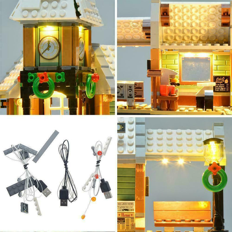 LED Light Up Kit For Winter Village Station 10259 Lighting Set kit building S6T5