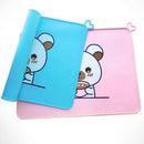 Placemats For Kids Silicone Placemat Baby Waterproof Heat Resistant Non-Sli