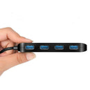 High Speed 4 Ports USB 3.0 HUB w/Power Supply Port Splitter OTG Adapter