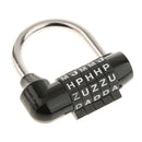5 Letters Password Padlock Combination Lock Luggage Case Bag Lockers - Black