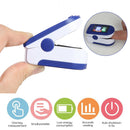 0.96in OLED Digital Finger Fingertip Pulse Oximeter Oxygen SpO2 PR PI Monitor