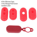 1 Set Scooter Rubber Charge Port Cover Rubber Plug For M365 Electric Scool OZ