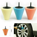 Wheel Hub Polish Buffing Shank Polishing Sponge Cone Metal Foam Pad Car Home 6mm