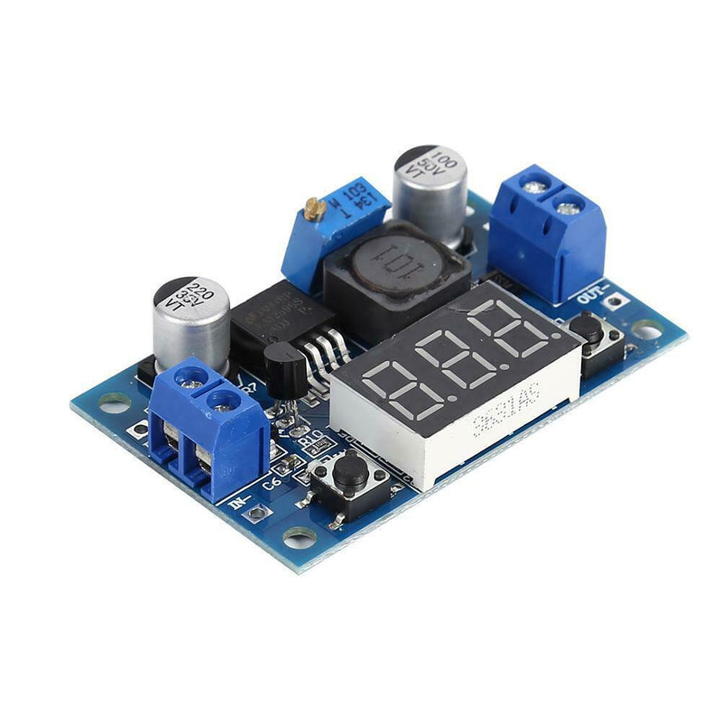 LM2596S Digital Display Power Supply DC-DC Adjustable Buck Module (Blue) A