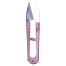 Cross needle Sharp Spring Thrum Yarn Scissors Pink F3T9