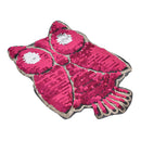 owl reversible change color sequins sew on patches for clothes coat diy craft JR