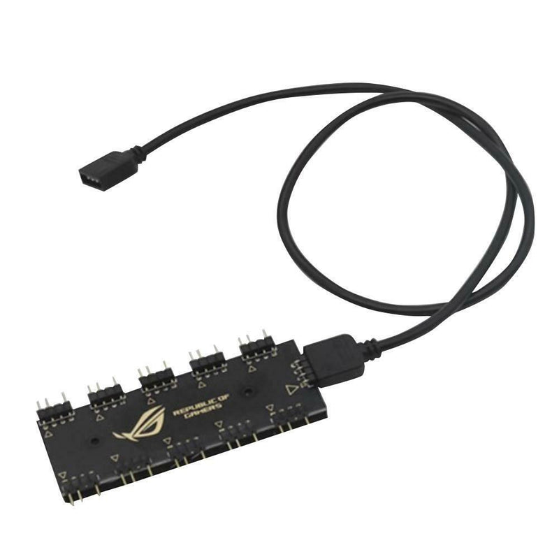 1 to 10 Motherboard RGB HUB for GIGABYTE AURA SYNC RGB Extension Cable Splitter