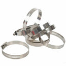 8 Pcs Stainless Steel 52mm to 76mm Hose Pipe Clamps Clips Fastener N5I9