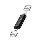 1 pcs USB Type C Flash Memory OTG Card Reader USB 2.0 High Speed OTG TF SD Card