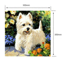 5D DIY Full Drill Diamond Painting White Puppy Cross Stitch Embroidery Kit