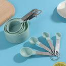 8PCs Measuring Cups Spoons Kitchen Baking Cooking Bakeware Kitchen Tools Set Gw