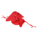 20 Red Velvet Oval Ring Earrings Wedding Present Gift Favor Bag Pouch M6H3
