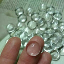 50pcs/lot 12mm Round Flat Back Clear Glass Cabochon High Quality R5L1