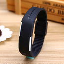 Kid Boy Girl Sport Digital Wristwatch LED Electronic Bracelet Watch (Black)