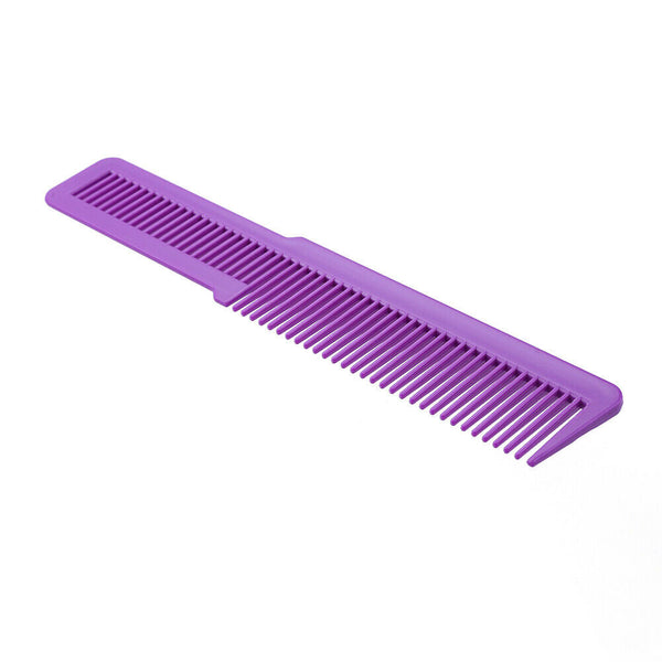 Hairdressing Carbon Anti-static Comb Wide Tooth Hair Clipper Comb (Purple) A#S