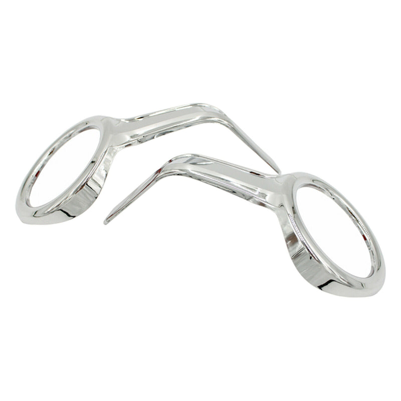 2pcs 65mm Dia. Motorcycle Fog Light Trim Rings Lamp Bezel Chrome Finished, Fits