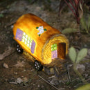 Solar Powered LED Light Garden Yard Lawn Mini House Warm Lights Lamps Decor