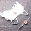 Newborn Babys Girls Angel Wings Wing Set Feather Newborn Photography Props