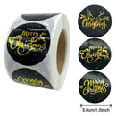 500Pcs/Roll Handmade Merry Christmas Seal Stickers Paper Label Gifts DecoraSEAU