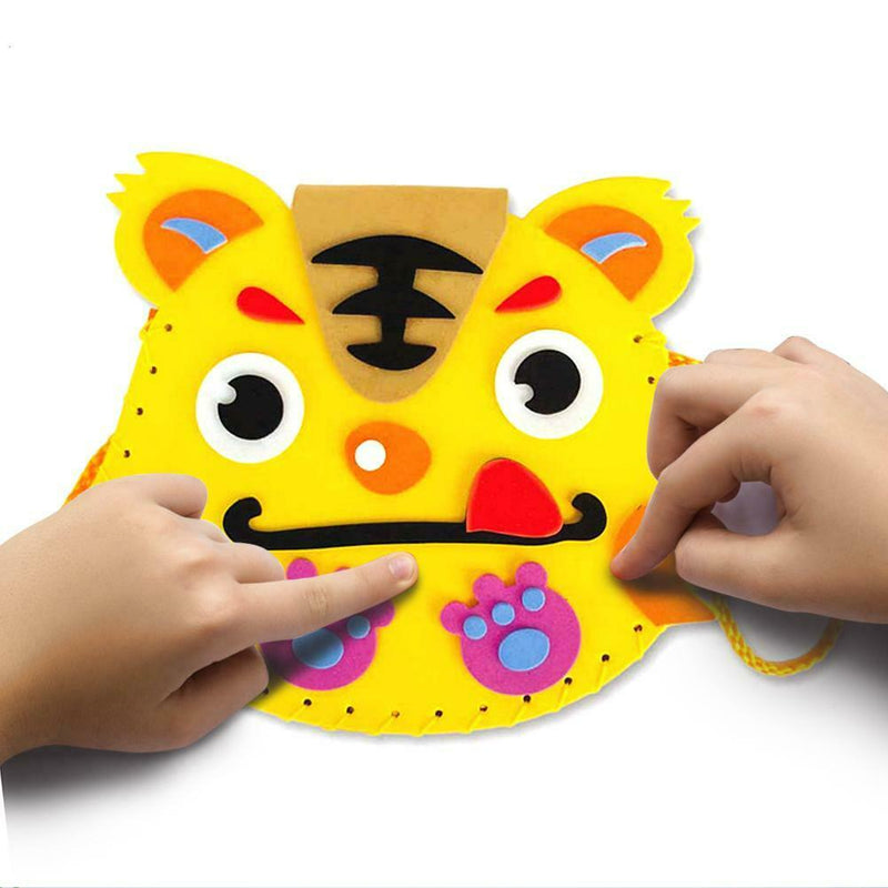 Children DIY Cartoon Bags EVA Handmade Bag Kindergarten Craft Material Pack