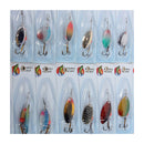 30 X Metal Mixed Spinners Fishing Lure Pike Salmon Baits Bass Trout Fish Ho