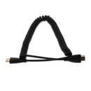 HDMI Male to Male Cable Lead Cord 1080p Spring Coiled Extension Cable