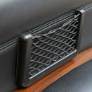 Car Seat Side Back Storage Net Bag Phone Holder Pocket Organizer Black Delu