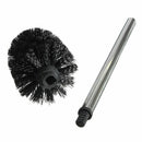 2x Stainless steel toilet brush WC Washroom Cleaning Toilet Brush Black