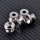 16pcs Pack Guitar Bass Straplocks End Pin Buttons Cushion Screws Chrome Steel