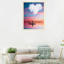 5D DIY Full Round Drill Diamond Painting Lake Love Cross Stitch Embroidery