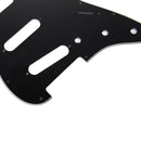3Ply SSS 11 Holes Strat Electric Guitar Pickguard for FD (Black) A