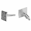 Retro Style Mens Shirt Cuff Links Cufflinks Ancient Flower Print Business W