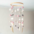 Colorful Hair Balls Wind Chimes Decor Kid Children Room Party Pendant Props